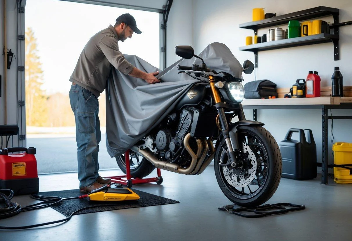 Motocykl zimuje w garażu? Czy trzeba płacić OC przez cały rok